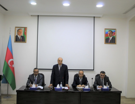 Məhkəmə Ekspertizası Mərkəzinin yeni rəisi kollektivə təqdim olunub