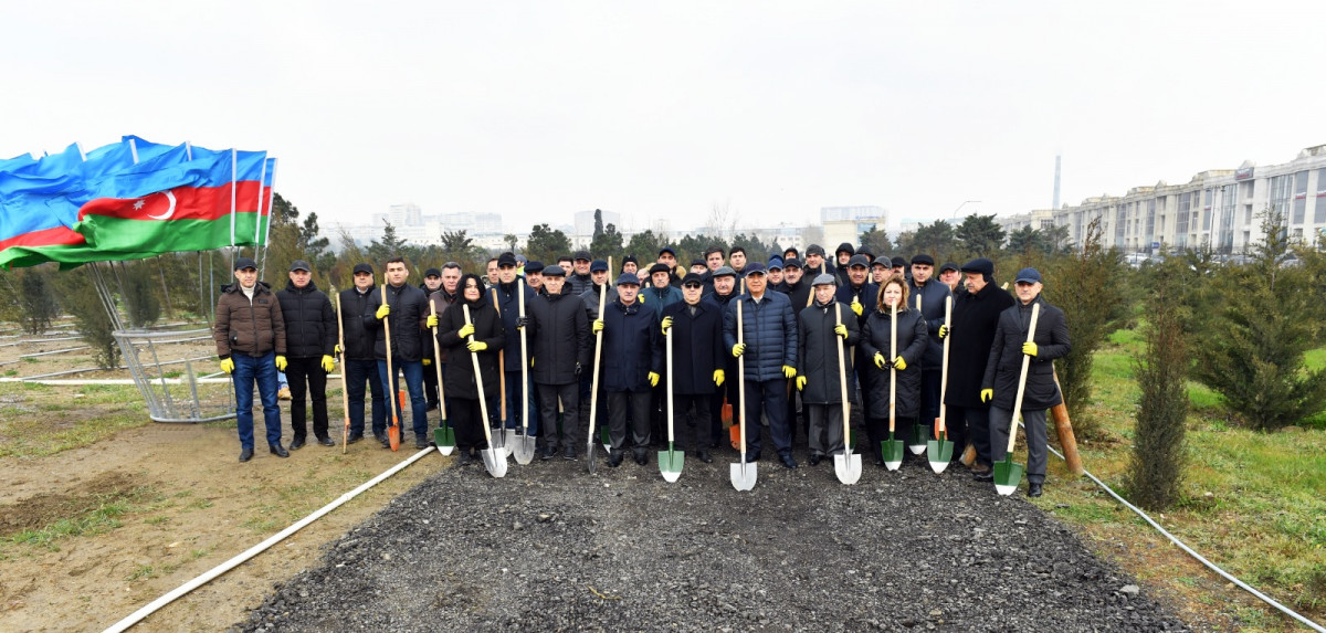 Ədliyyə Nazirliyi ulu öndər Heydər Əliyevin 100 illiyinə həsr olunan ağacəkmə aksiyası keçirib